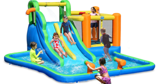 A Much-Needed Amenity Is An Inflatable Water Slide for the Backyard.